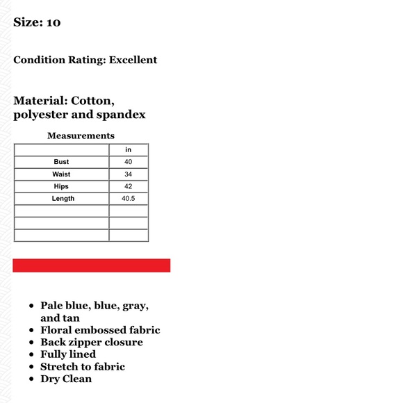 ❌SOLD❌Betsey Johnson Jacquard Midi Sheath Dress - Picture 6 of 6